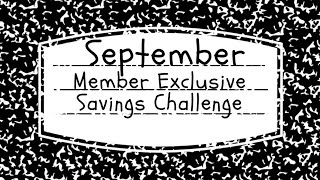 September Member Exclusive Savings Challenge Reveal!