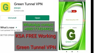 Free unlimited internet Green Tunnel VPN Saudi Arab