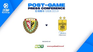 Post-game press conference | EuroCup 23-24 RS Round IV | Slask Wroclaw - Aris Midea Thessaloniki