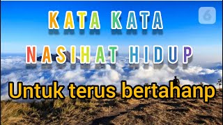 Kata kata nasihat hidup