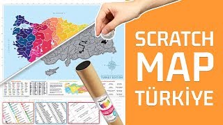 Scratch Map Turkey Edition - Kazıma Poster Haritası Türkiye