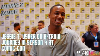 Jessie T.  Usher on A-Train Journey in Season 4 at Comic-Con