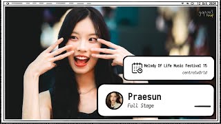 241012 Praesun - Full Stage - Melody Of Life Music Festival 15 centralwOrld 4k Fancam