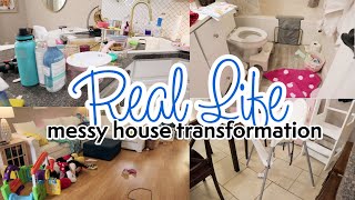 REAL LIFE Clean With Me 2022 | Messy House Transformation | Whole House Cleaning Motivation