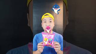 Snack Baby Shark 🦈 #asmr #mukbang #makansesuaiemoji #shark #babyshark #mummyshark #pinkfong