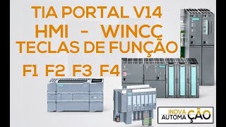 Teclas de Função F1 F2 KTP HMI IHM Wincc Siemens TIA Portal