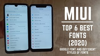 Miui 11 / Top 6 best fonts / google original fonts / different styled font / 2020 / hindi