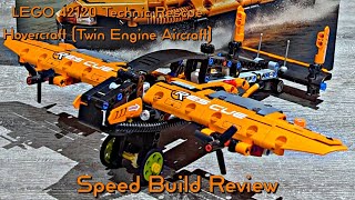 LEGO 42120 Technic Rescue Hovercraft (Twin Engine Aircraft) - LEGO Speed Build Review