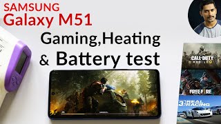 Samsung M51 MONSTER Gaming Review with Heating and Draining Test/ Samsung M51 gaming test Malayalam