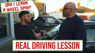 Kieran Learns to Wheel Spin | Real Driving Lesson 13