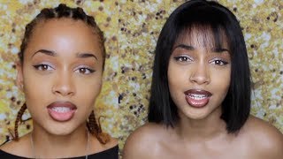 From MUG SHOT to SO HOT in less than 30 Minutes! | The EASIEST Wig Ever For Beginners Ft. Divas Wigs