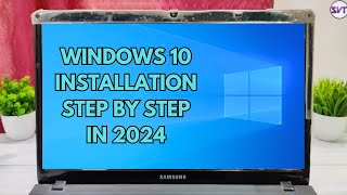 Windows 10 Installation Step By Step In 2024 (Official) | 2024 Mein Windows 10 Kaise Install Kare