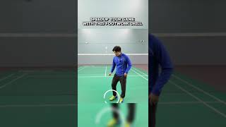 Make your footwork faster with this easy drill #shorts #badminton