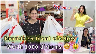 Branded VS local DUBAI MARKET | shopping experience in DUBAI | *worth 1000 AED*