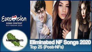 ESC NF Selections 2020: Top 25 Eliminated Songs (With Comments)