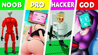 LEGO ALL Characters in Skibidi Toilet: Noob, Pro, HACKER! | Skibidi Toilet (Collection #324)