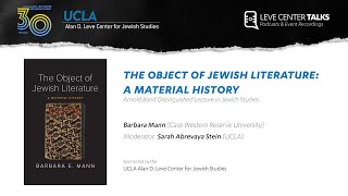 The Object of Jewish Literature: A Material History - Barbara Mann