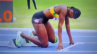 Video: Watch as Ghana's Hamidu Asana makes Women's 400M Hurdles final after placing 3rd with 59.98s