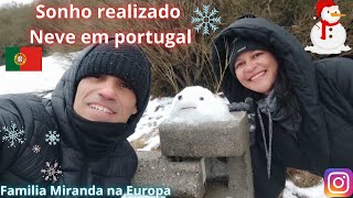 ❄️☃️ Neve forte em Portugal, Serra da estrela, sonho realizado #serradaestrela #portugal Ep. 77