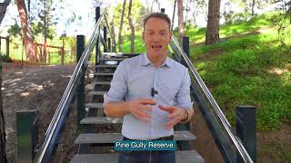 New Stairway at Pine Gully Reserve