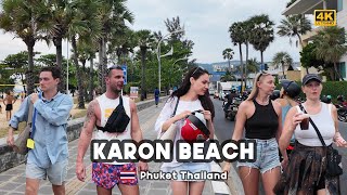 [4K] 🇹🇭 Walking along Karon Beach in Phuket, Thailand, Feel the atmosphere of 2024