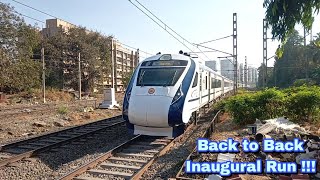 BACK to BACK !!! Two Vande Bharat Express Inaugural Run in Central Railways