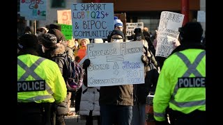 SAD COUNTER PROTEST ERUPTS IN OTTAWA | We are on the side of RIGHT! | FREEDOM CONVOY 2022