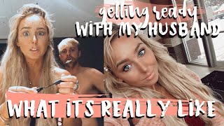 WE FLEW TO WISCONSIN for my cousins wedding / What its REALLY like getting ready with your husband