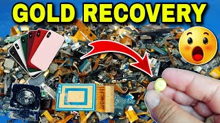 How to Gold Recovery From Mobile phone Scrap in Hindi / Gold Recovery From Mobile phone #gold