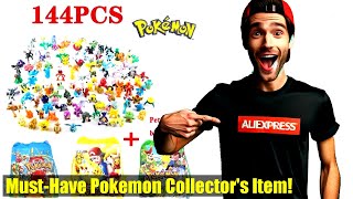 Unboxing 144 Style Pokemon Figure Toys! The Ultimate Collection for Pokemon Fans!