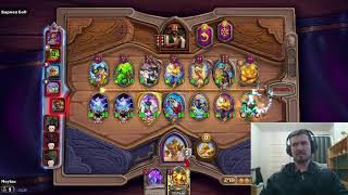 Слепой играет в поля сражений hearthstone. первый стрим. Проба