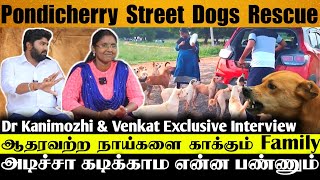 Husband & Wife Raises Street Dogs In Pondicherry| Animal Welfare Activist Kanimozhi Venkat Interview