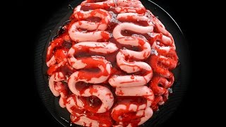 PASTEL DE CEREBRO MUY FÁCIL!! (Halloween) | Azul Cos