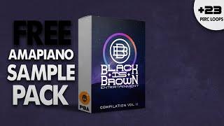 🔥[FREE]🔥 Amapiano Percussion Loops Pack 2023 | 💜🎹 | "Black is Brown Vol. 2" | prod.by Antonio