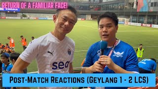 Post-Match Reactions - Geylang v Lion City Sailors (Singapore Premier League 7 May 2023)