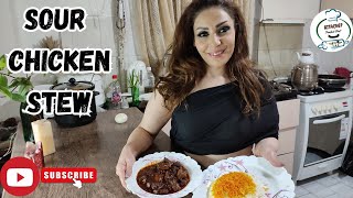 how to make sour chicken stew with rice  tutorial |step-by-step|