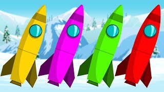 Rocket Launcher | Kids Colors | Video for Babies and Preschoolers