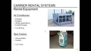 Carrier Rentals: Engineered Solutions for Temporary Applications - Webinar 6/8/15