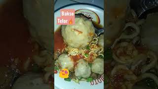 Bakso Telur Kuah Pedas Enak😍 #bakso @semangatbelajar123