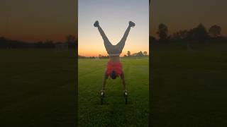 Sunset Calisthenics Handstands & Fetch 🌅🤸🏽‍♂️🐶🎾