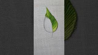 basic stitch tutorial !!! super easy fly stitch leaf design/leaf embroidery design/#gopifashion143