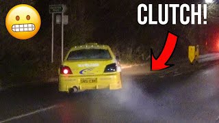 Subaru DESTROYS It's Clutch Whilst Leaving A Car Meet! (City Smokers!)