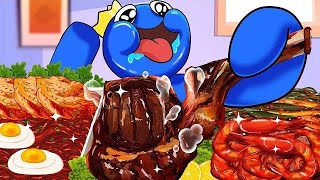 ASMR Mukbang Seafood Boil Octopus Lobster Mommy Long Legs Eating x Delicious Blue Mukbang  part