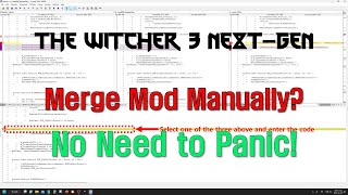 How to Merge THE WITCHER 3 Next-Gen Mods - Examples 'Slots Slots Slots' Mod