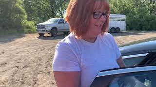 I TOOK MY MOM AND LADY HORSEBACK RIDING.