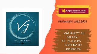 PNB Job Vacancy |PNB Recruitment 2024|PNB Apprentice Notification Out | Punjab National Bank Vacancy