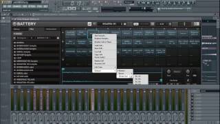 Tutorial - battery Assign Channels to the Mixer. samples or sounds from the battery