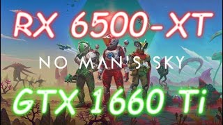 RX 6500 XT vs. GTX 1660ti - No Man's Sky - 1080p