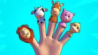 Животные пальцы семьи | 3d детские рифмы | Семейная песня | Songs For Kids | Animals Finger Family