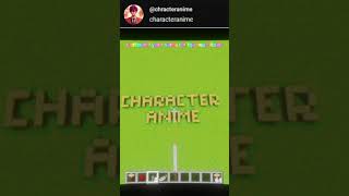 Comment your name for the next video (characteranime) #minecraft #game #minecraftgameplay #name